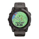 Спортивные часы Garmin fenix 7X Pro Sapphire Solar Edition, 51 мм, титановый блочный браслет, чёрный силиконовый ремешок - фото 14