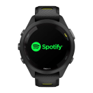 Спортивные часы Garmin Forerunner 265S, 42 мм, силиконовый ремешок цвета чёрный/«электрический жёлтый»