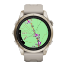 Спортивные часы Garmin epix Pro (Gen 2) Sapphire Edition, 42 мм, светло-песочный силиконовый ремешок - фото 6