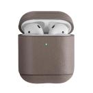 Чехол из натуральной full-grain кожи с комплектом силиконовых амбушюр Uniq Terra для AirPods - фото 4