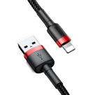 Дата-кабель с нейлоновой оплёткой и ремешком Baseus Cafule Lightning/USB-A (0,5 м, 2,4 А, 480 Мбит/с) - фото 2