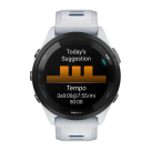 Спортивные часы Garmin Forerunner 265, 46 мм, силиконовый ремешок цвета «Уайтстоун»/«морской прилив» - фото 4