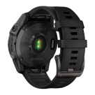 Спортивные часы Garmin fenix 7 Sapphire Solar Edition, 47 мм, тёмно-серый безель, чёрный силиконовый ремешок - фото 4