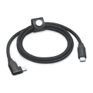 Кабель с оплёткой и ремешком Satechi Right-Angle USB-C (USB4 Gen2x2) (1 м) - фото 2