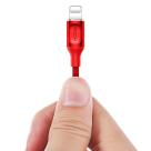 Кабель с нейлоновой оплёткой ROCK Auto Disconnect Data Cable Lightning/USB-A (1 м) - фото 5