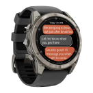 Cпортивные часы Garmin fenix 8 Pro, 51 мм, AMOLED, титан, сапфир, силиконовый ремешок цвета «графитовый/чёрный» - фото 5
