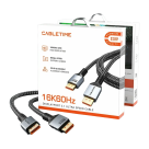 Кабель с оплёткой CABLETIME DisplayPort 2.1 (2 м) - фото 4