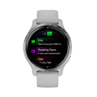 Спортивные часы Garmin Venu 2S, 40 мм, силиконовый ремешок туманно-серого цвета - фото 4