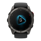 Cпортивные часы Garmin fenix 8 Pro, 51 мм, AMOLED, титан с DLC, сапфир, силиконовый ремешок цвета «чёрный/серый» - фото 9