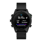 Спортивные часы Garmin MARQ Golfer (Gen 2) Carbon Edition, гибридный ремешок цвета «чёрный/зелёный», чёрный силиконовый ремешок - фото 2
