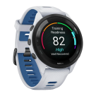 Спортивные часы Garmin Forerunner 265, 46 мм, силиконовый ремешок цвета «Уайтстоун»/«морской прилив» - фото 6