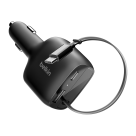 Автомобильное зарядное устройство со встроенным кабелем Belkin BoostCharge мощностью 75 Вт (USB-C, USB-A) (CCC001) - фото 2