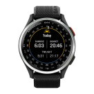 Спортивные часы Garmin Approach S44, чёрный силиконовый ремешок