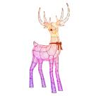 Умная уличная гирлянда «Северный олень» Twinkly Reindeers Stag RGB + W (60x140 см, 250 светодиодов)