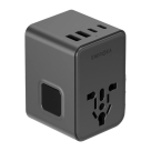 Универсальное сетевое зарядное устройство Energea TravelWorld Adapter GaN70 мощностью 70 Вт (1 розетка, 3 USB-C, 2 USB-A) (GaN) - фото 2