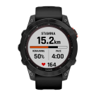 Спортивные часы Garmin fenix 7 Solar Edition, 47 мм, чёрный силиконовый ремешок - фото 9