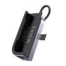 Многопортовый адаптер Baseus Bend Angle No.7 для iPad Pro (USB-C PD 100 Вт, 2 USB-A 3.0, SD, microSD, HDMI 4K 30 Гц, разъём 3,5 мм) - фото 5