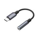 Адаптер с нейлоновой оплёткой Deppa USB-C — разъём 3,5 мм TRRS