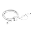 Кабель с оплёткой и ремешком Belkin BoostCharge Pro USB-C — USB-C, Lightning (USB 2.0) (1,5 м) (CAC003) - фото 8