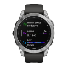 Спортивные часы Garmin fenix 7 Standard Edition, 47 мм, графитовый силиконовый ремешок - фото 9