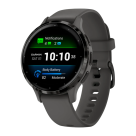 Спортивные часы Garmin Venu 3S, 41 мм, серый силиконовый ремешок - фото 2