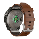 Спортивные часы Garmin fenix 7 Pro Sapphire Solar Edition, 47 мм, каштановый кожаный ремешок, чёрный силиконовый ремешок - фото 10