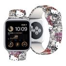 Силиконовый ремешок CG Mobile Hello Kitty «Граффити» для Apple Watch 38, 40, 41 и 42 мм