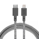 Дата-кабель MFi с нейлоновой оплёткой и органайзером из натуральной кожи Native Union Belt Cable USB-C/Lightning (1,2 м)
