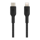 Кабель с оплёткой Belkin BoostCharge USB-C — Lightning (2 м) (CAA004)