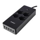 Сетевой фильтр ORICO (1,5 м) (HPC-4A5U V1)