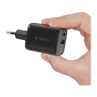 Сетевое зарядное устройство Deppa мощностью 45 Вт (USB-C, USB-A) (GaN) - фото 2