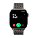 Часы Apple Watch Series 11, 42 мм, титан синевато-серого цвета, миланский сетчатый браслет