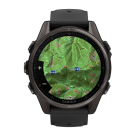 Умные спортивные часы Garmin fenix 8, 43 мм, AMOLED, сапфир, титан с DLC, силиконовый ремешок цвета «чёрный/серый» - фото 7