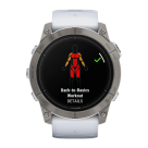 Спортивные часы Garmin epix Pro (Gen 2) Sapphire Edition, 51 мм, силиконовый ремешок цвета «Уайтстоун» - фото 4