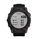 Спортивные часы Garmin fenix 7X Solar Edition, 51 мм, чёрный силиконовый ремешок - фото 7