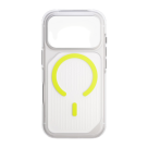 Прозрачный чехол MagSafe с ремешком на запястье Uniq Combat Active Luminous для iPhone 17 Pro - фото 3