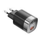 Сетевое зарядное устройство Deppa мощностью 33 Вт (USB-C, USB-A) (GaN)