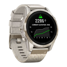 Спортивные часы Garmin epix Pro (Gen 2) Sapphire Edition, 42 мм, кремовый нейлоновый ремешок, светло-песочный силиконовый ремешок - фото 11