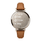Спортивные часы Garmin Lily 2 Classic, рыжевато-коричневый кожаный ремешок