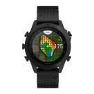 Спортивные часы Garmin MARQ Golfer (Gen 2) Carbon Edition, гибридный ремешок цвета «чёрный/зелёный», чёрный силиконовый ремешок - фото 6