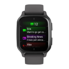 Спортивные часы Garmin Venu Sq 2, 40 мм, силиконовый ремешок цвета «серая тень»