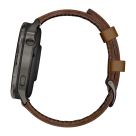 Спортивные часы Garmin Venu 4, 45 мм, коричневый кожаный ремешок, чёрный силиконовый ремешок - фото 4