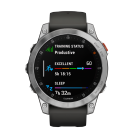 Спортивные часы Garmin epix (Gen 2) Standard Edition, 47 мм, чёрный силиконовый ремешок - фото 4