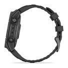 Умные спортивные часы Garmin fenix E, 47 мм, AMOLED, серая сталь, силиконовый ремешок чёрного цвета - фото 11