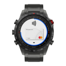 Спортивные часы Garmin MARQ Athlete (Gen 2) Performance Edition, гибридный блочный браслет, силиконовый ремешок цвета «красная плазма» - фото 3