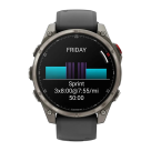 Cпортивные часы Garmin fenix 8 Pro, 47 мм, AMOLED, титан, сапфир, силиконовый ремешок цвета «графитовый/чёрный» - фото 2