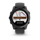 Умные спортивные часы Garmin fenix E, 47 мм, AMOLED, серая сталь, силиконовый ремешок чёрного цвета - фото 13