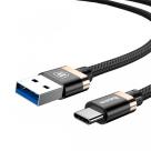 Кабель Baseus Golden Belt USB-A/USB-C (1 м) - фото 3