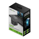 Универсальное сетевое зарядное устройство Energea TravelWorld Adapter GaN70 мощностью 70 Вт (1 розетка, 3 USB-C, 2 USB-A) (GaN) - фото 5