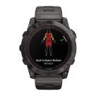 Спортивные часы Garmin fenix 7X Pro Sapphire Solar Edition, 51 мм, титановый блочный браслет, чёрный силиконовый ремешок - фото 10